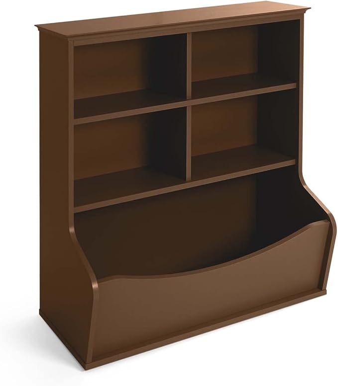 CAPHAUS Kids' Toy Storage Organizer, Open Storage Cubby, Multifunctional Book and Toy Storage Cabinet, Book and Toy Storage Shelf for Nursery, Playroom, Closet, Home Organization Toy Bookcase