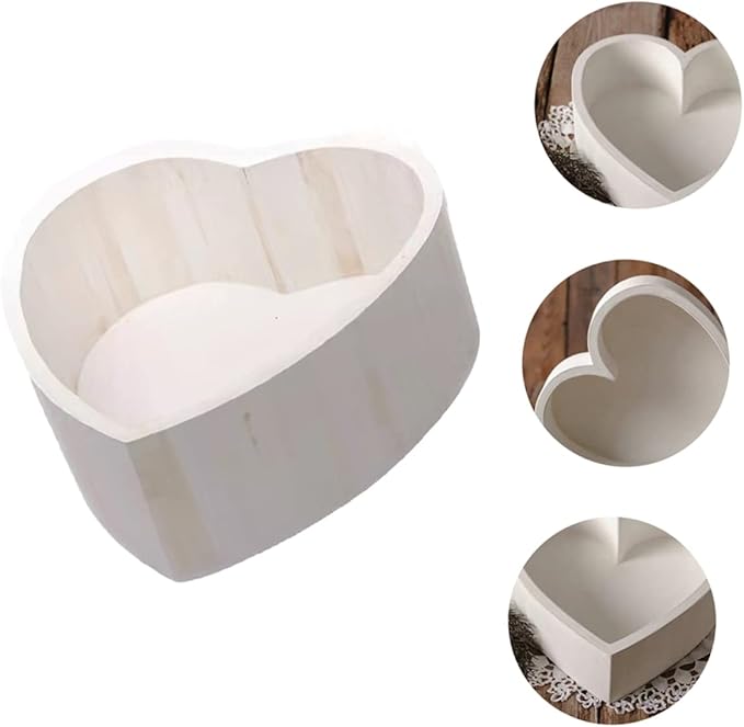1pc Love Photography Props Newborn Girl Babyboy Baby Basket Posing Case for Newborn Photography Prop Posing Case Child White Wood Wooden