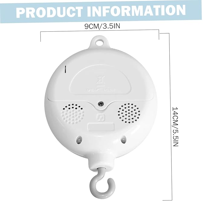 Mobile for Crib Crib Mobile Motor 35 Lullabies Volume Adjustable Music Box Spinner with Rotating Hook for Baby Boys Girls