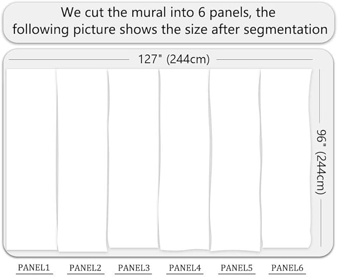 Green Forest Woodland Wallpaper Mural Large Art Wall Decorative Mural for Bedroom Living Room (Not Self-Adhesive)