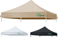 Heavy Duty 10x10 Canopy Replacement Top Cover with 8 Large Drainage Holes, Waterproof PU and 99% UV Resistant Fabric for Outdoor Events, Art Exhibition (Tent Top Only, Excluding Frame, Khaki)