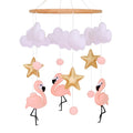 Pink Flamingo Baby Crib Mobile for Girls, Baby Mobile for Crib, Nursery Mobile, Baby Girl Mobile Boho Nursery Decoration for Pack N Play, Bassinet, Ceiling Mobile, Flamingo