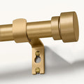 Modern Gold Curtain Rods for Windows 48 to 84 Inches Adjustable Length Heavy Duty 1" Diameter Window Curtain Rod with Decorative Finials for Outdoor Bedroom Kitchen Living Room