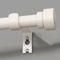 Modern White Curtain Rods for Windows 66 to 120 Inches Adjustable Length Heavy Duty 1" Diameter Window Curtain Rod with Decorative Finials for Outdoor Farmhouse Bedroom Kitchen Living Room