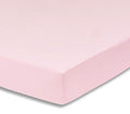 Everyday Kids Fitted Crib Sheet, 100% Soft Breathable Microfiber Baby Sheet, Fits Standard Size Crib Mattress 28in x 52in, Pink Nursery Sheet