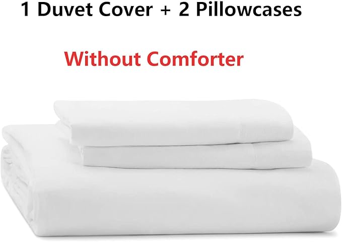 LUVIVIHOME 3PCS Christmas Duvet Cover Full Bedding Set, Red and White Striped Duvet Cover, Reindeer Deer Christmas Tree Snowflake Winter Holiday Xmas New Year Christmas Comforter Cover, 2 Pillow Shams