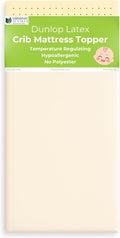 ORGANIC TEXTILES Organic Baby Mattress Topper with Wool Removable Cover - GOLS/GOTS Certified - Breathable, Hypoallergenic, 3" Portable (36"x26")