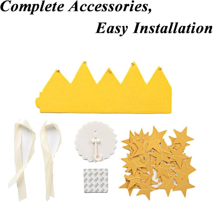 Bed Canopy for Girls - Soft, Washable and Easy to Install, Crib Canopy for Girls' Room with Star Decor, Princess Bed Canopy for Crib,Bed,Reading Nook, Snow White