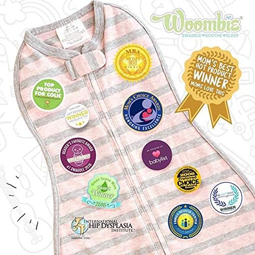 Woombie The Original Baby Swaddle Blanket, Avocado, 5-13 lbs