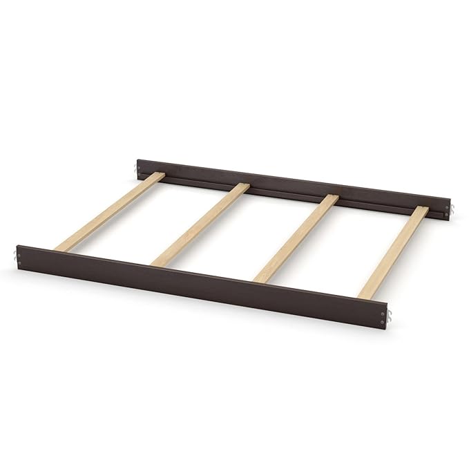 Full-Size Conversion Kit Bed Rails for Evolur Cribs - Solid Wood Crib Convertible Kit to Kids Bed - Transitional Style Rails & Easy-to-Install Child Essentials for Safety (Espresso)