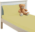 PLAIN PRINTED LINEN 3-Piece Toddler Sheet Set, 100% Cotton Fitted Sheet, Flat Sheet and Envelope Pillowcase, Toddler Bed Set, Mini Crib Sheets (Ivory Solid)