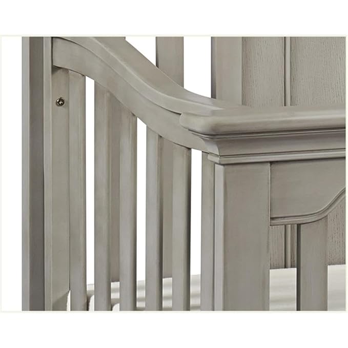 Centennial Medford 4 in 1 Convertible Baby Crib in a Vintage Grey Finish