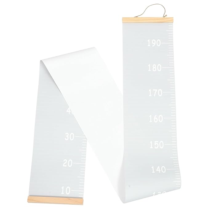 Height Growth Chart Ruler for Boys and Hanging Canvas Measurement Ruler for Home School Nursery Easy Storage Growth Record Tracking