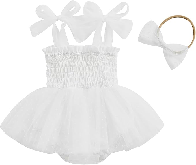 Meihuida Newborn Baby Girl Sleeveless Rompers Summer Clothes Cotton Bodysuit with Headband