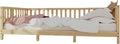Montessori Floor Bed Designed with Open Front and Footed Model for Girls and Boys | Pine Wood Natural Solid Frame Beds with Slats | Sturdy Designed Floor Bed Frame for Kids (Crib, Height : 23 Inches)