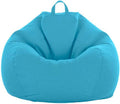 Stuffed Animal Storage Bean Bag Cover (No Filler) Extra Soft Beanbag Seat Chair Covers-Cotton Linen Memory Foam Beanbag Replacement Cover for Adults Children without Filling