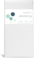 Naturepedic Organic Baby Crib Mattress - 2-Stage Lightweight Infant & Toddler Mattress - Waterproof Bed Mattress for Crib - Non-Toxic for Baby and Toddler Bed - 52" x 28”
