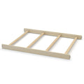 Full-Size Conversion Kit Bed Rails for Evolur Cribs - Solid Wood Crib Convertible Kit to Kids Bed - Transitional Style Rails & Easy-to-Install Child Essentials for Safety (Metallic Gold Dust)