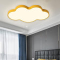 LED Ceiling Light Fixture,19 Inch Modern Cloud Shape Recessed Ceiling Lights,Dimmable Light,29W Yellow Close to Ceiling Lighting Flush Mount Living Room Bedroom,3000K-6000K