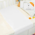 PROMEED 2 Pack 23 Momme Silk Crib Slip for Baby Hair, No More Bed Head and Baby Bald Spots, 100% Silk Crib/Bassinet Sheets for Baby Boy/Girl (White)