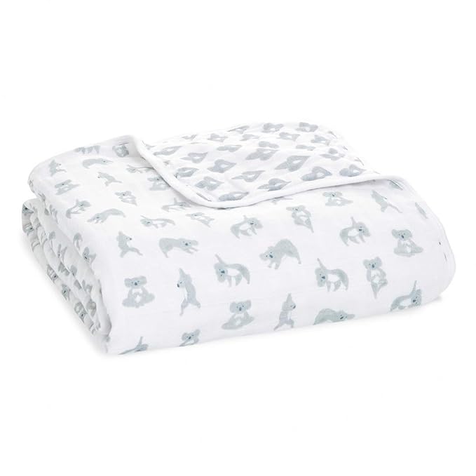 aden + anais Boutique Dream Blanket, Boutique Muslin Baby Blankets, Ideal Newborn Nursery & Crib Blanket, Unisex Toddler & Infant Bedding, Shower & Registry Gift, Now + Zen-Koalas + Medallion