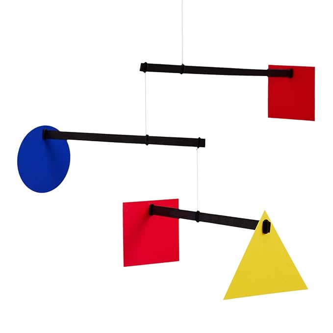 Bauhaus Hanging Mobile - 26 Inches - High Quality Beech Wood - Handmade in Denmark by Flensted