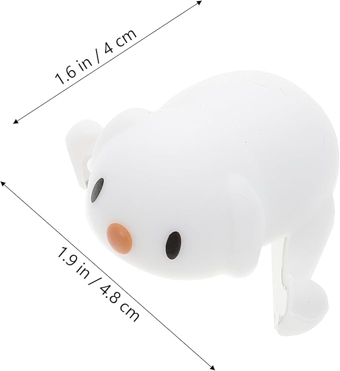 4pcs Safety Corner Protectors with Adorable Puppy Design Scratch-Resistant Silicone Furniture Guards for Table Edge Proofing White Cushions for Home and Nursery