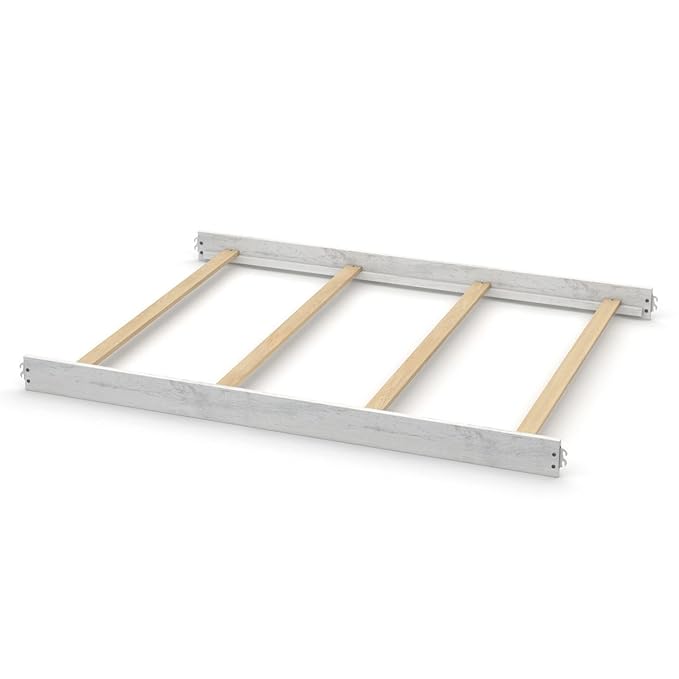Full-Size Conversion Kit Bed Rails for Evolur Cribs - Solid Wood Crib Convertible Kit to Kids Bed - Transitional Style Rails & Easy-to-Install Child Essentials for Safety (Antique Grey Mist)