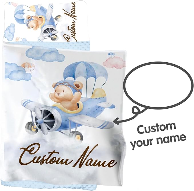 Personalized Toddler Nap Mats for Preschool, Custom Name Kids Sleeping Bag for Daycare, Roll Up Sleeping Mat with Removable Pillow and Soft Dot Minky Blanke for Boys Camping Travel