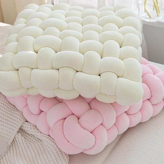 Velvet Chunky Bulky Giant Arm Knitting Yarn, Super Soft Jumbo Tube Weight, Fluffy DIY Crochet Hand Making Washable Yarn for Blanket, Pet Bed, Rugs, Pillow (1.1lb-Pink)