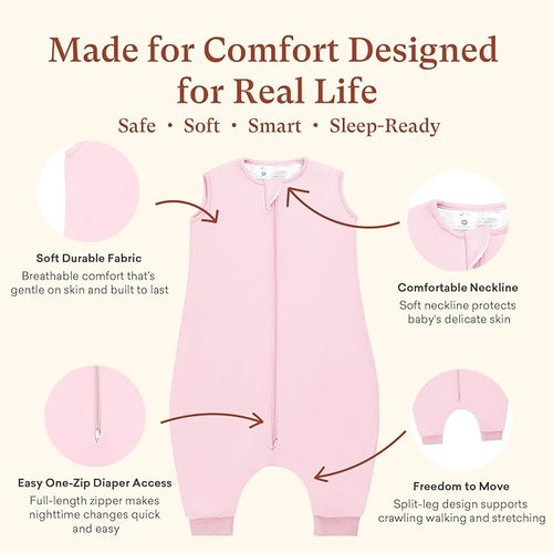1.0 TOG Toddler Sleep Sack with Legs, Baby Wearable Blanket for 6-18-36 Months 3T-4T, Early Walker Baby