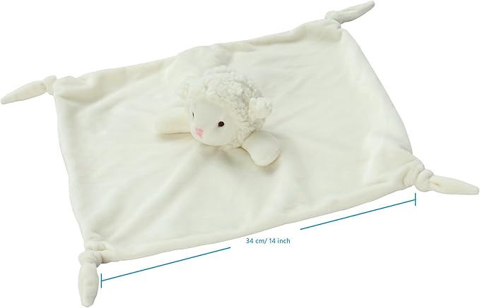 CREVENT Soft Cozy Baby Blankets for Boys Girls + Security Blanket, Set with A Gift Bag Newborn Essentials (Ivory)