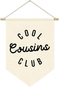 Cool Cousins Club Pennant Flag Banner, Boy Girl Cousin Decor, Baby Gift Shower, Wall Hanging Pennant Flag Banner Decor for Playroom Nursery