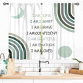 Colorful Curtains for Girls Bedroom, Watercolor Rainbow Cartoon Abstract Circle Polka Dots Splashes Cute Window Drapery for Kids Boys Girls Classroom Living Room Nursery Bathroom, 55x39 Inch