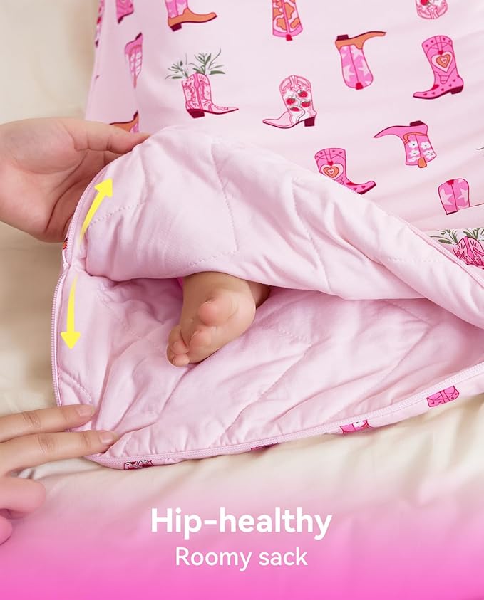 Rayon Made from Bamboo Viscose Sleep Sack 0-36 Months 1.0 Tog for Toddler and Baby sleepers 2-Way Zipper Newborn Sleep Sacks