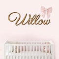 Personalized Wooden Name Sign for Nursery Wall Decor - Custom Wood Letters Name Plate for Kids Room - Customizable Wall Sign for Baby, Family Name, Wedding in Multiple Colors & Fonts (6-84inch)