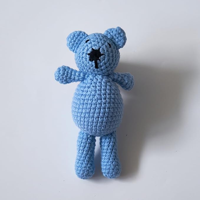 Zeroest Newborn Baby Boy Girl Photography Props Bear Hat Outfits Crochet Kint Handmade Cap Set for Newborn Photo Shoot