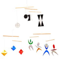 Montessori Mobile Set F - Munari (with Plastic Ball) & Octahedron in Multiple Sizes & Color Dancers Ⅱ