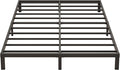 9 Inch Low Queen Bed Frame Heavy Duty Metal Platform, No Box Spring Needed, Easy Assembly Mattress Foundation, No Noise, Black