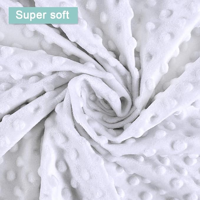 Owlowla Changing Pad Cover, Soft Minky Dots Changing Table Sheets for Baby Boy and Girl(White)
