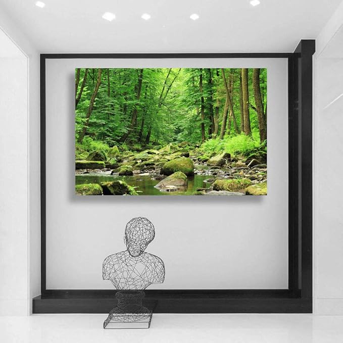 SIGNWIN-Canvas Wall Art-Sunshine in The Forest -Canvas Prints Home Artwork Decoration for Living Room,Bedroom - 32x48 inches