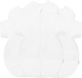 Happiest Baby SNOO Sleep Sack - 100% Organic Cotton Baby Swaddle Blanket - Doctor Designed Promotes Healthy Hip Development - 3-Pack Bundle (White, S, M, L)