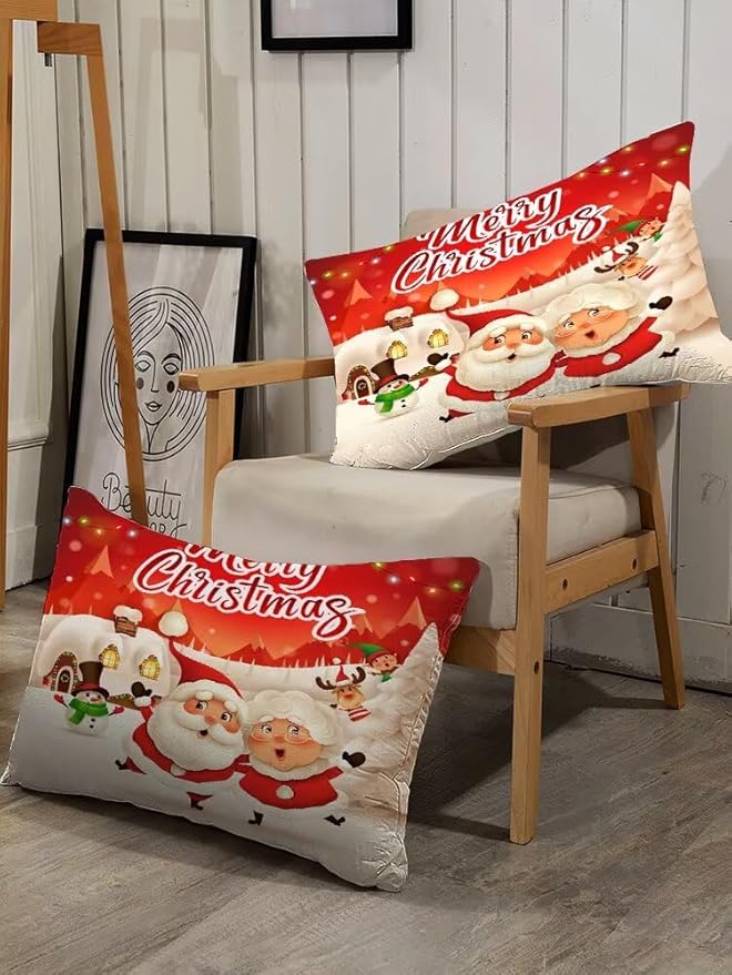 Christmas Comforter Set Full Size Red Plaid Bedding Sets Xmas Gift Christmas Themed Festival Winter Snow Quilt Set,1 Comforter + 2 Pillow Cases