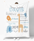 OLIVE OLIVIA Personalized Monthly Baby Milestone Blanket, Baby Months Blanket, Perfect Custom Newborn Gifts,50"x60"