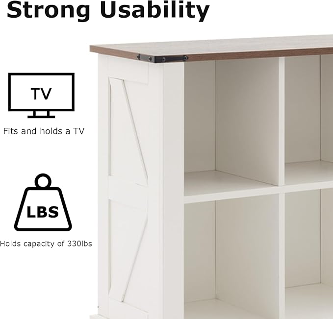 6 Cube Storage Organizer, Wood Cube Bookshelf with LED Lights, Horizontal Storage Cubes, Kids Bookshelf, Display Cabinet Cubby Shelf for Living Room Home Office Bedroom, White