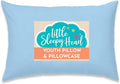Little Sleepy Head Youth Pillow with Pillowcase 16x22, Soft Jumbo Toddler Pillow, Best Kids Travel Pillow (Blue)