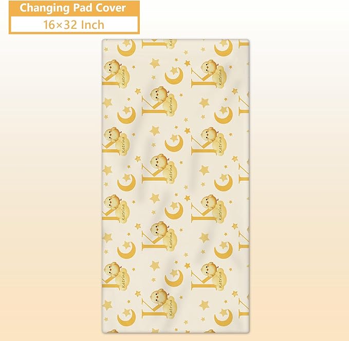 Personalized Crib Bedding Set, 5 Pcs Custom Nursery Bedding Sets with Name, Infant Bedding Set for Baby Girl Boy, Yellow Chick Double Layer Baby Crib Set, Toddlers Babies Kids Customized Gifts