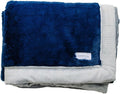 SARANONI Luxury Lush Kids Blanket | Ultra-Soft & Cozy Plush Comfy Blankets for Kids & Teens | Navy/Gray - 40” x 60”