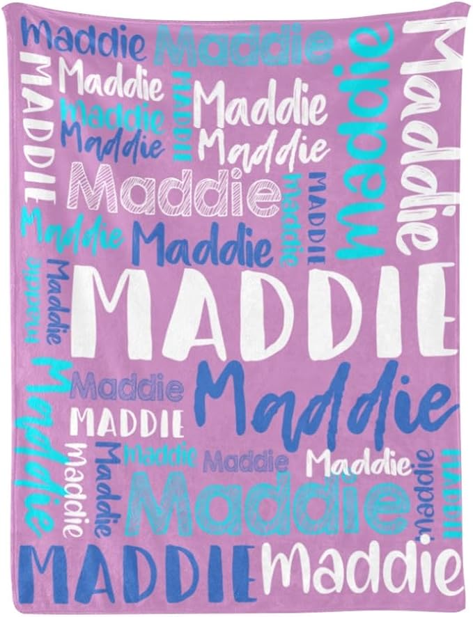 Dr.TOUGH Personalized Blankets with Name Customized Baby Blankets for Girls Boys Adults Monogrammed Blankets and Throws Christmas Birthday Mothers Fathers Valentines Day Gift (Grass-Green,50''×60'')