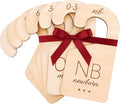 Baby Clothes Dividers for Closet – Wood Size Dividers for Newborn to 24 Months, Nursery Organizer, Large 1in Letter Size (Set of 7)
